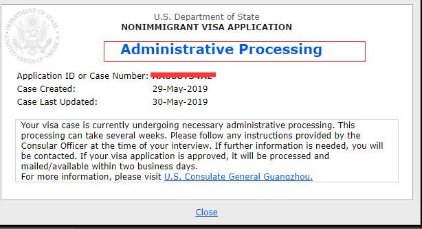 美国签证查询状态解读